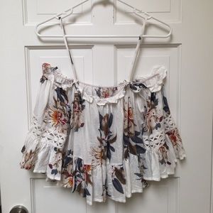 Floral Off The Shoulder Top
